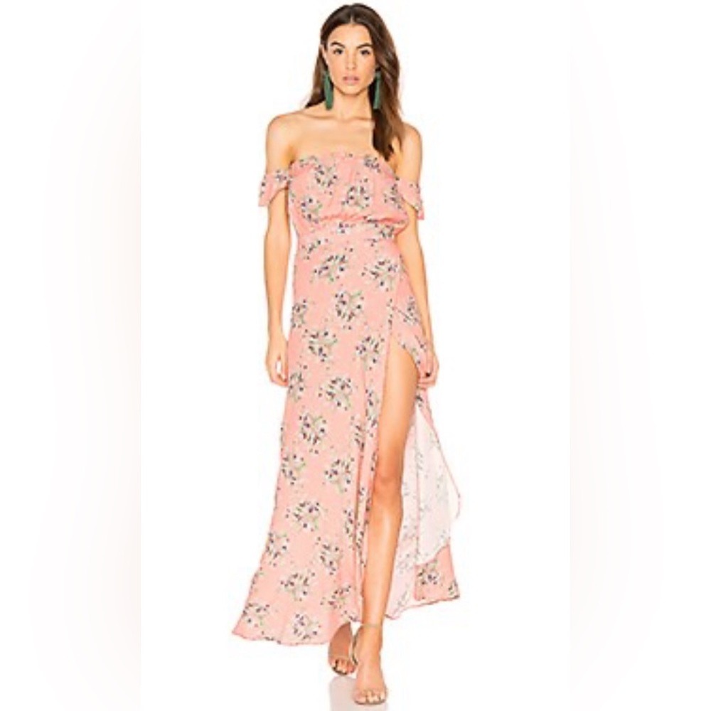 Flynn Skye Coral Maxi Dress size Medium